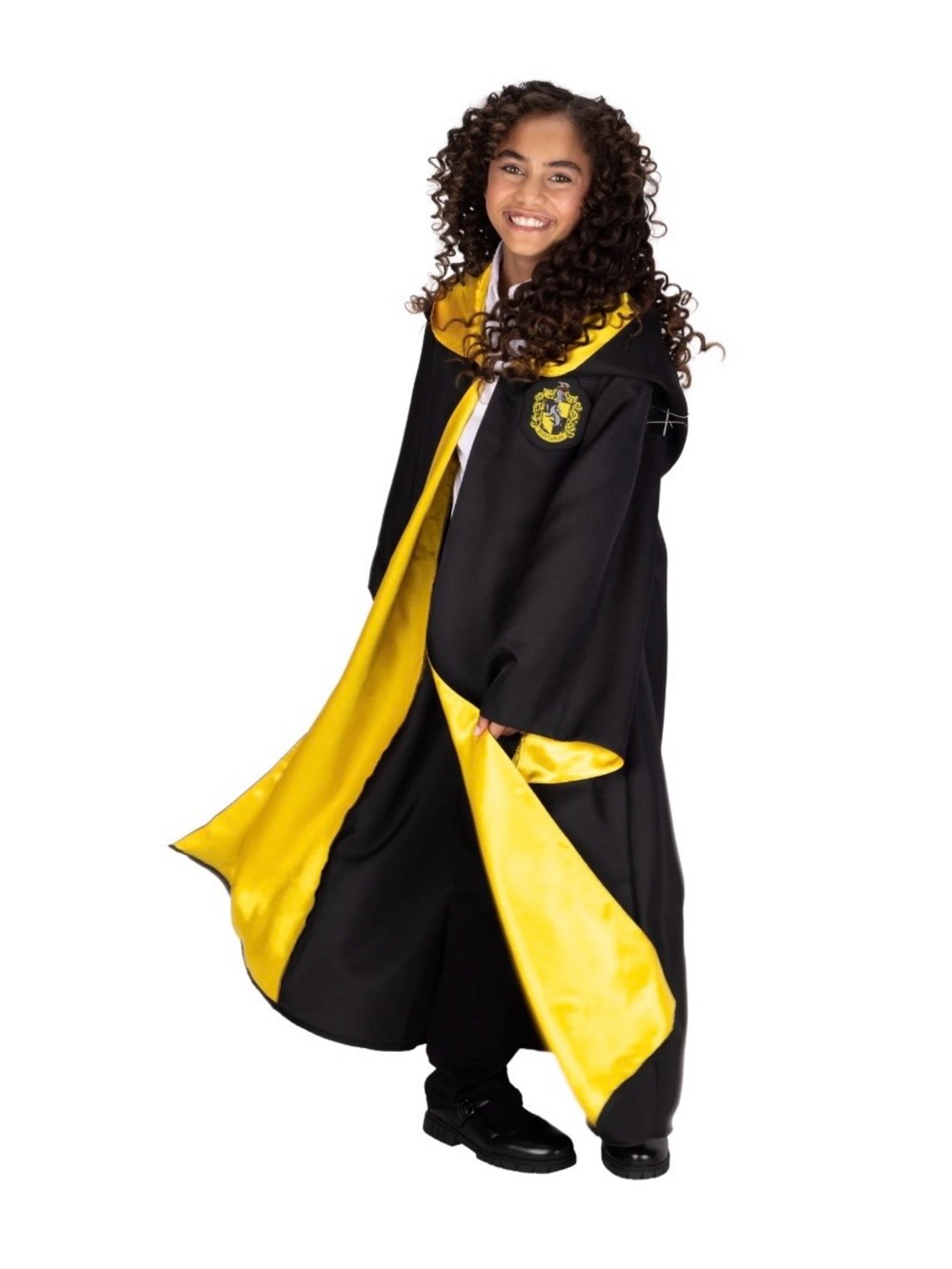 Harry Potter Kids Wizard Robe. Pick - Hufflepuff (Yellow) or Ravenclaw (Blue) - Picture 9 of 13